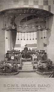 SCWS Band June 1925 The British Empire Exhibition, Wembley, London.